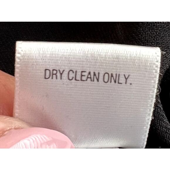 Elle Midi Dress Women Size XL Black Scoop Neck Stretchy New Bead Embellishments - Picture 11 of 13